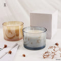 17.7oz Private Label 3 Wick Nordic Style Handmade Glass Empty Large Candle Jars for Home Decoration