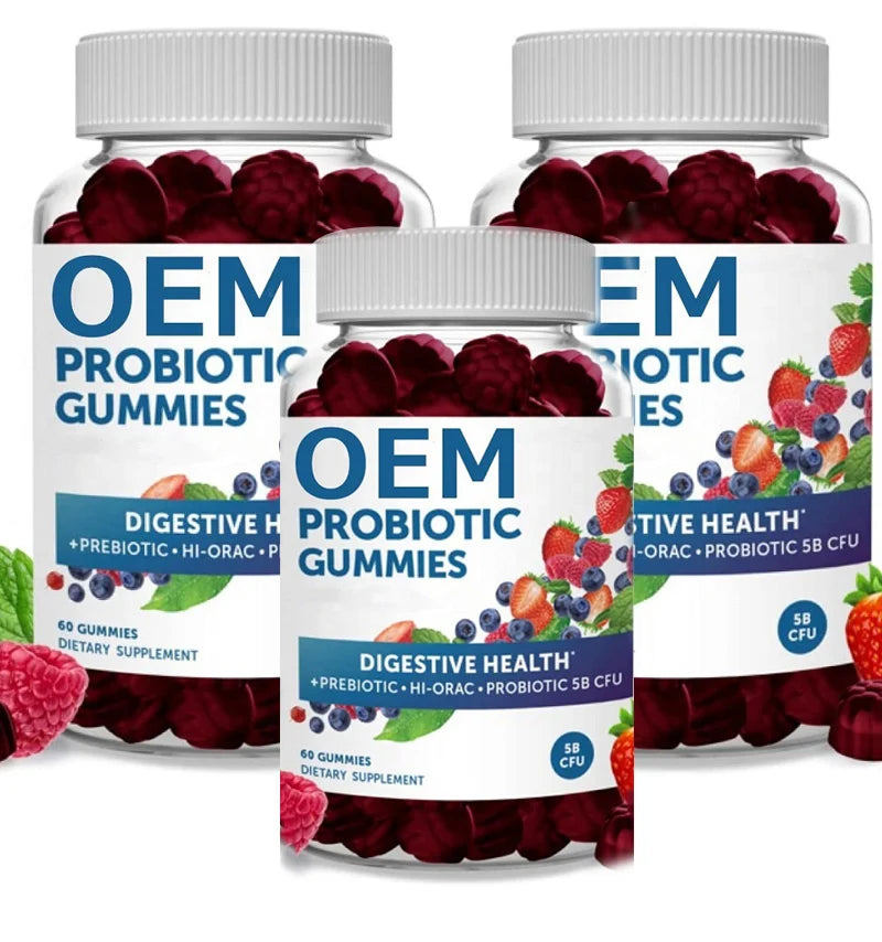 Customized Formula Immune Support Supplement Chewable Hard Protics Candy Children Gummies Protic Gummie MegaBDM
