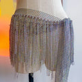 Wholesale Elegant Shiny Mesh Tassel Wrapped Waist Chain Belly Dance Professional Performance Hip Scarf