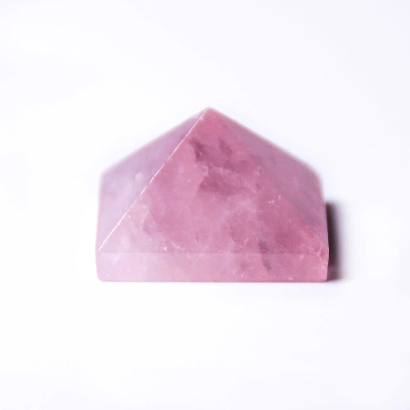 HZ Natural Crystal Folk Crafts Rose Quartz Pyramid Prisms for Wedding Decoration Crafts