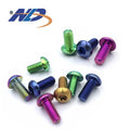 Manufacturer M4 M6 M8 Colorful  Head Titanium Alloy Torx Socket Bicycle Disc Brake Screw