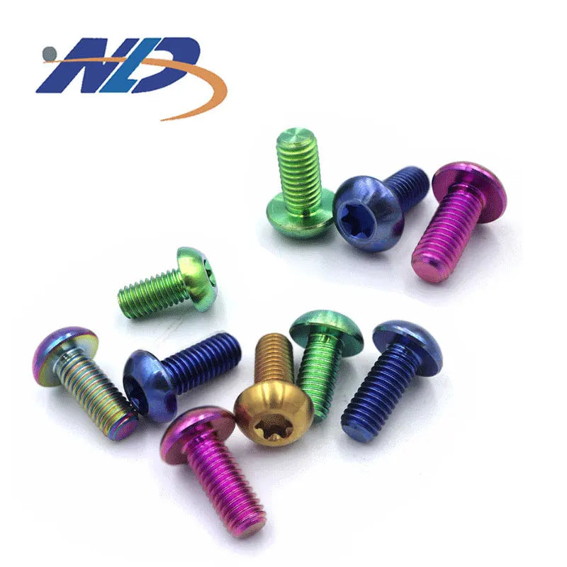 Manufacturer M4 M6 M8 Colorful  Head Titanium Alloy Torx Socket Bicycle Disc Brake Screw