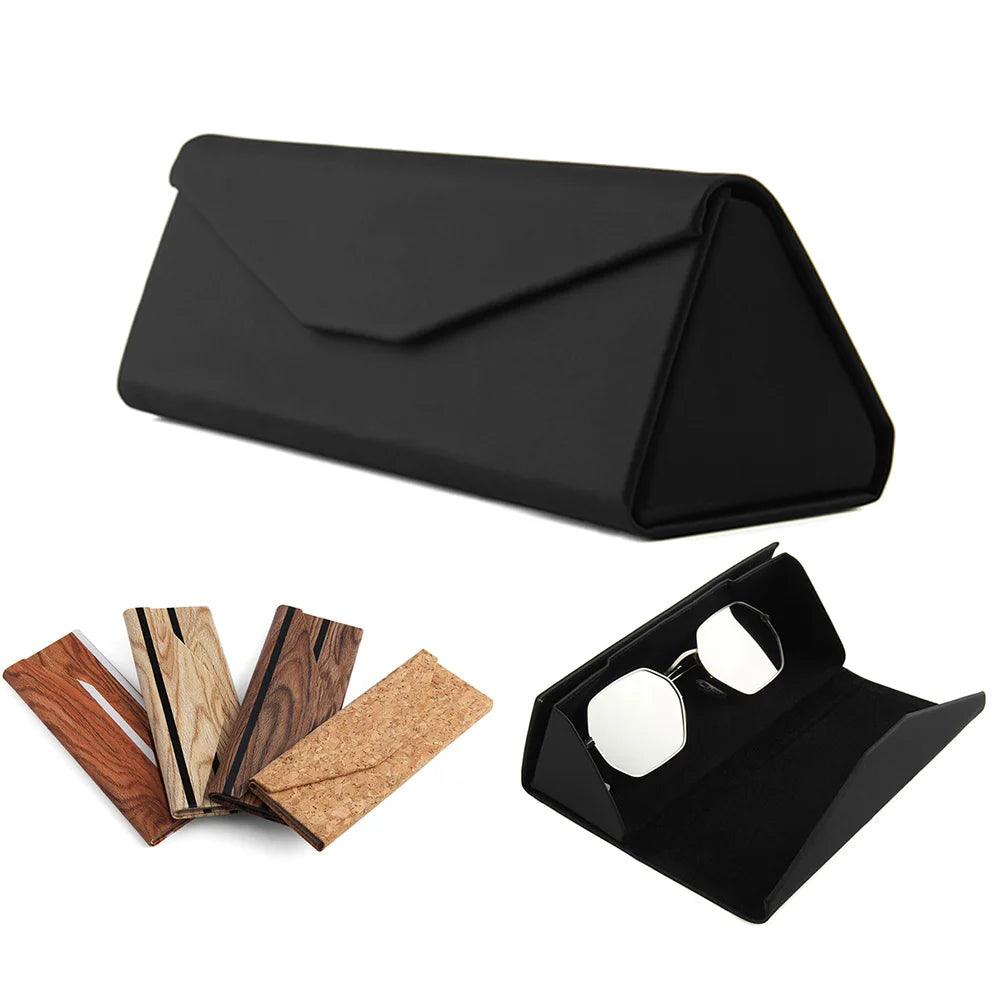 2024 Foldable Glasses Case Promotion Cheap Custom Logo Boxes Sunglasses Eyeglasses Packaging Foldable Eyeglass Case