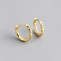 French Piercing Hoops Earrings Punk Irregular Statement Gold Huggies Jewelry 925 Sterling Silver Trendy Hip for Women Wedding