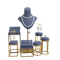 Elegant Jewelry Metal Display Rack Set Handmade Jewelry Mannequin Jewelry Display Stand for Necklace Earrings Ring