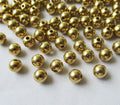 Solid Brass Beads 6mm Round Spacer 1.5mm Hole Loose Beads for Jewelry Making