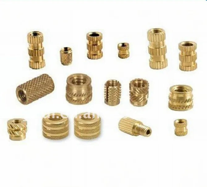 China Factory Made Brass Fasteners Knurled Insert Nut for Plastic Part