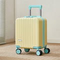 Modern 14 Inch ABS PC Small Trolley Luggage with Spinner Fashionable Wholesale Boarding Suitcase Featuring Cup Phone Holders