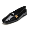 2024 Sheepskin Ballet Shoes for Girl Comfortable Soft Patent Genuine Leather Lining Round Toe Women's Flat Shoes