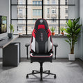 HOBOT Ergonomic Swivel Racing Chair for Computer Gaming Adjustable with Lumbar Support Made of Synthetic Leather