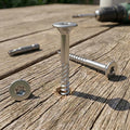 JSCREW 65mm Metric Stainless Steel Decking Screw Anti-corrosion Flat Head Torx Drive Galvanized Wood Fasteners Outdoor Screws