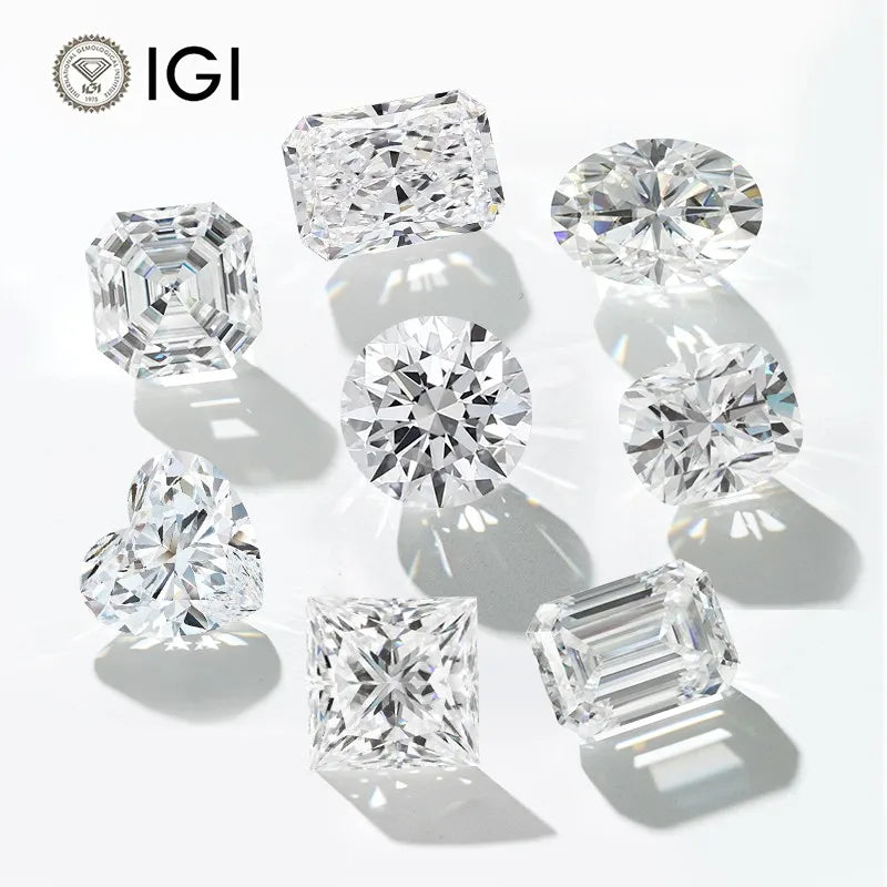 Wholesale D Color Round Diamond Loose 1 Carat VS VVS  Fancy Lab Diamond IGI Certified Hpht Cvd Lab Grown Diamond