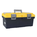 PP Plastic Material Reinforced Toolbox Double Buckle Design Suitcase