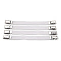 4 Pcs Bed Sheet Clips Braces Metal Clips Elastic Fasteners Grippers Sheet Mattress Corner Straps Ideal for Ironing Board Covers