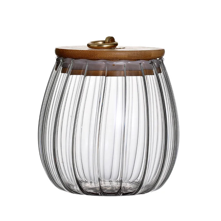 Sealed Container With Bamboo Lid for Kitchen