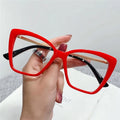 2025 New Trendy Cat Eye Optical Glasses Frame for Women Leopard Big Frame Oversized Eyeglasses