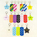 Elegant Rubber Cartoon Keychain with Glossy Silver Charms Multifunction Luxury Business Gift Accessories