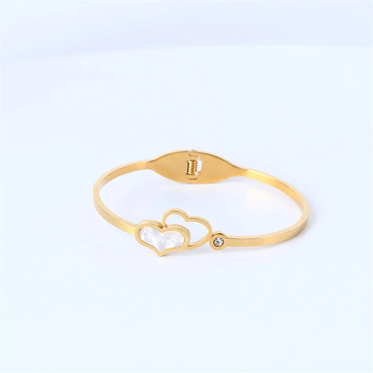 Exquisite Stainless Steel Heart Shaped Accessories Multilayer Anklet Jewelry