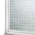 Static Cling Triangle Pattern Window Film Non-Glue Reusable Decorative Frosted Privacy for Bedroom Vinyl Decals