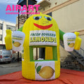 Lemonade Stand Inflatable Booth Custom Inflatable Cartoon Lemon Kiosk for Juice Sale