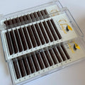 Private Label Coffee Brown Individual Volume Brown Eyelash Extension Espresso Chocolate Dark Brown 0.03 Lash Extensions Supplies