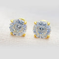Classic Screw Back GRA Certificated 925 Sterling Silver VVS Diamond Moissanite Stud Earrings for Men Women