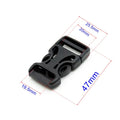 Ready to Ship Black Color in Stock Bag Parts Accessory 20mm Plastic Side Release Buckle