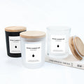 Candle Glass Jars 7OZ 10OZ 15OZ Frosted Empty Candle Jars with Bamboo Lids and Engraved Logos Bulk Candle Jars