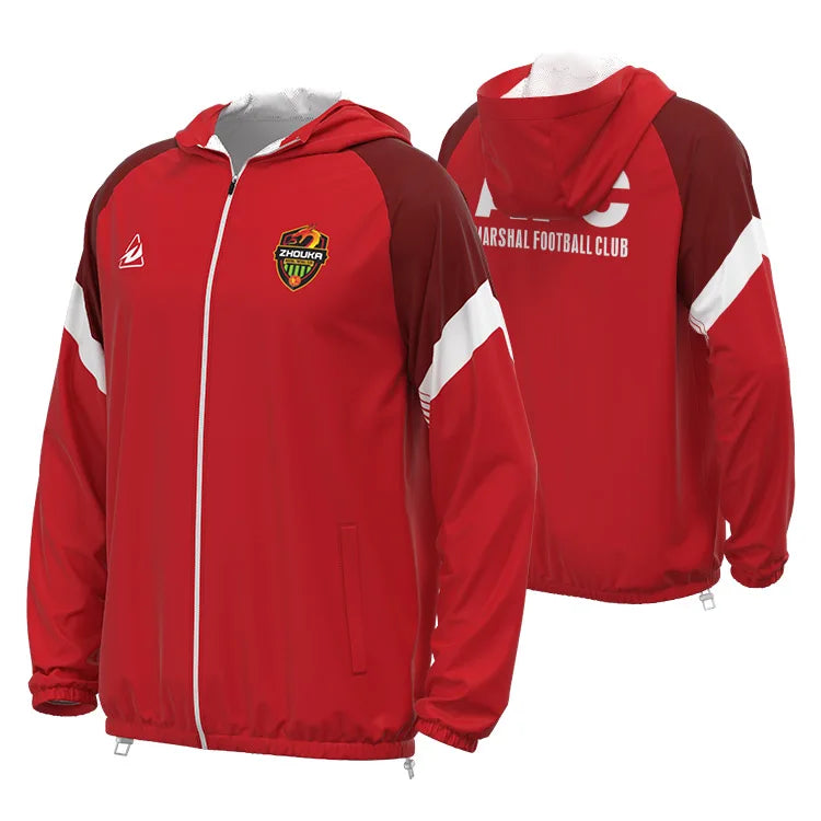 Professional Football Windbreaker Manufacturer Custom Design High End Soccer Windbreaker With Logo