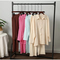 10%OFF S-5XL European and American Style Shirt Pants Set Long Sleeve Lapel Shirt and Elastic Pants 2 Piece Fashion Office Wear