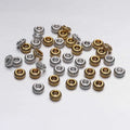 50pcs/bag Antique Gold Charm Bracelet Beads Findings Loose Spacer Beads for Jewelry Making Supplier DIY Accessories