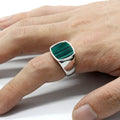 Classic 925 Sterling Silver Men Rings Bulk Wedding Ring for Men Gemstone Jewelry
