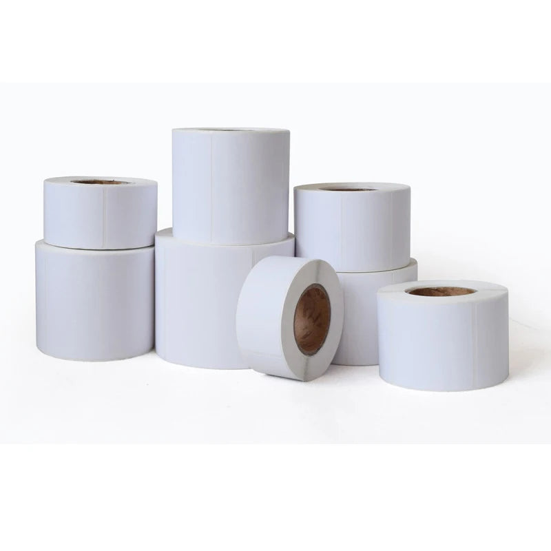 Wholesale Water-proof Self Adhesive Double Layer Thermal Transfer Coated Paper Roll  Double Bottom Copper Plate Adhesive Label