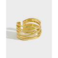 High Quality Unique Design S925 Sterling Silver Heavy Wide Rings for Women JBC009