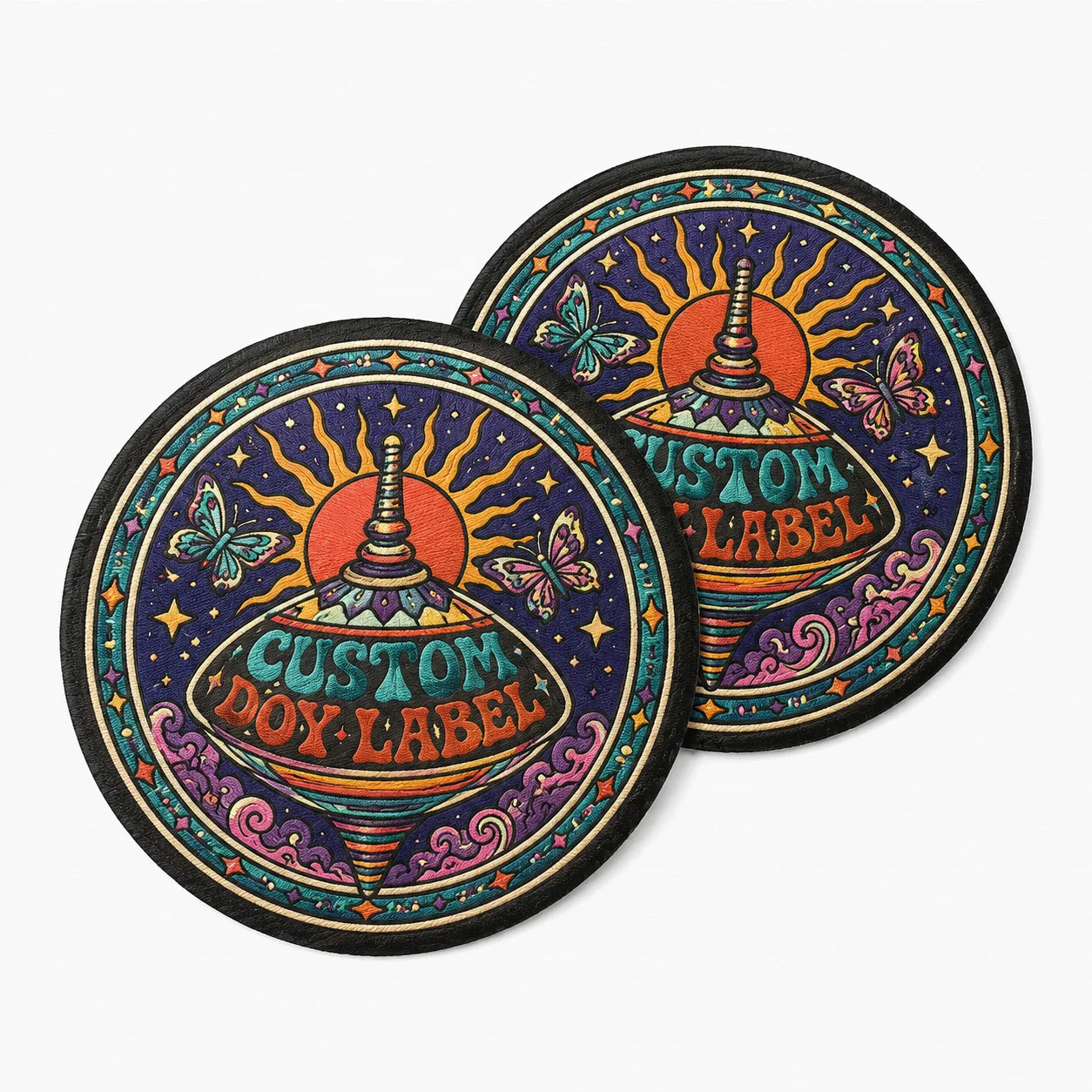 Garment Patches With Iron on Backing Laser Cut Custom Colorful Logo Sublimation Transfer Printing Eco-friendly