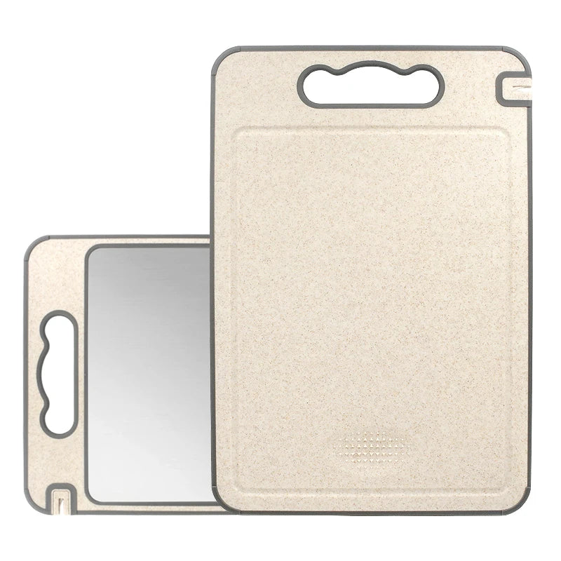 Cutting Board Chopping Board With Sharpener Multifunctional Double Side Stainless Steel Metal Plastic Customized Package Support