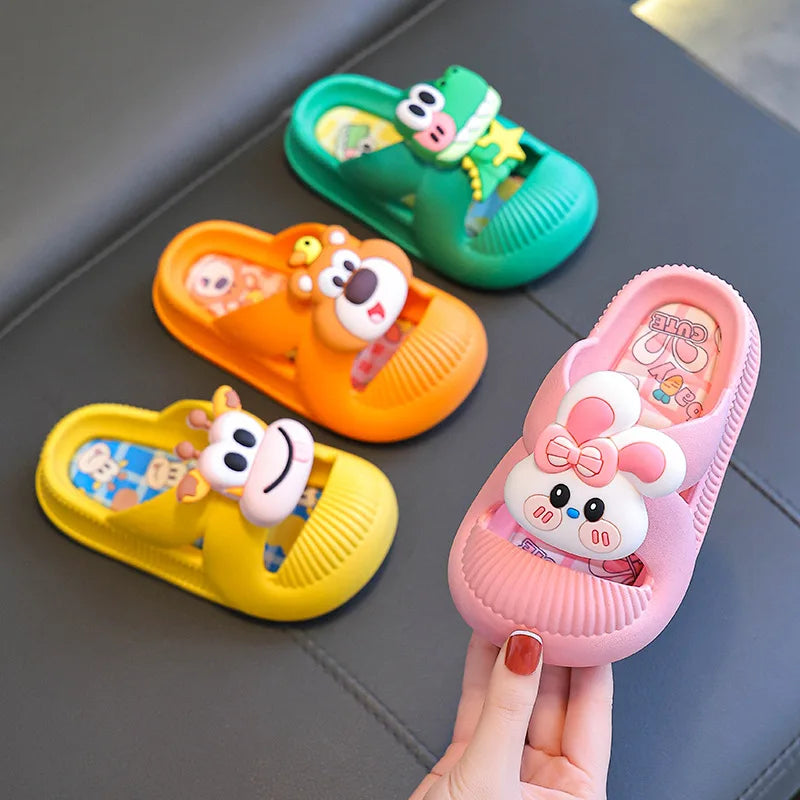 Children's Slippers Summer Anti-Slip Women's and Large Kids' Parent-Child Open-Toe Sandals