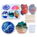 Round Mold  Irregular Coaster Silicone Resin Molds  for Making Coasters Agate Resin Molds Home Decoration