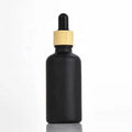 5ml-100ml Black Round Glass Dropper Bottles 5ml-100ml Cosmetic Oil Vessels in 5ml 10ml 15ml 20ml 30ml 50ml 100ml Sizes