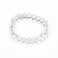 Healing Crystal Natural 8mm 7A Clear Crystal Bracelet Women Men Stretch Clear Round Beads Bracelet for Gift
