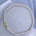 C171 925 Sterling Silver 18K Gold Plated Pearl Clasp for Jewelry Wholesale Metal Cord Ends Clasp Necklace or Bracelet Clasp