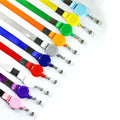 Wholesale ABS Round Shape Sublimation Badge Holder Sublimation Blank Badge Reel 1.5mm Lanyard