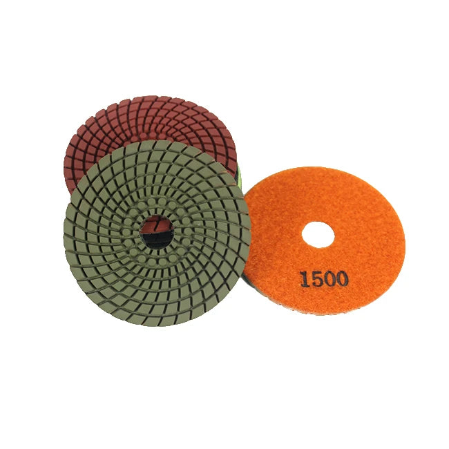 Trueshine Marble & Granite Deburring Polishing Pads-Diamond & Resin Angle Grinding Wheels Grit 50-3000 4" Size