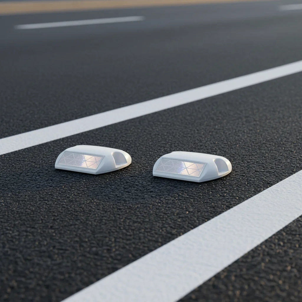 Plastic Solar Yellow Cat's Eye Reflective Highway & Urban Road Studs with High-Intensity Prismatic Reflectors-Roadsafe SLDD7