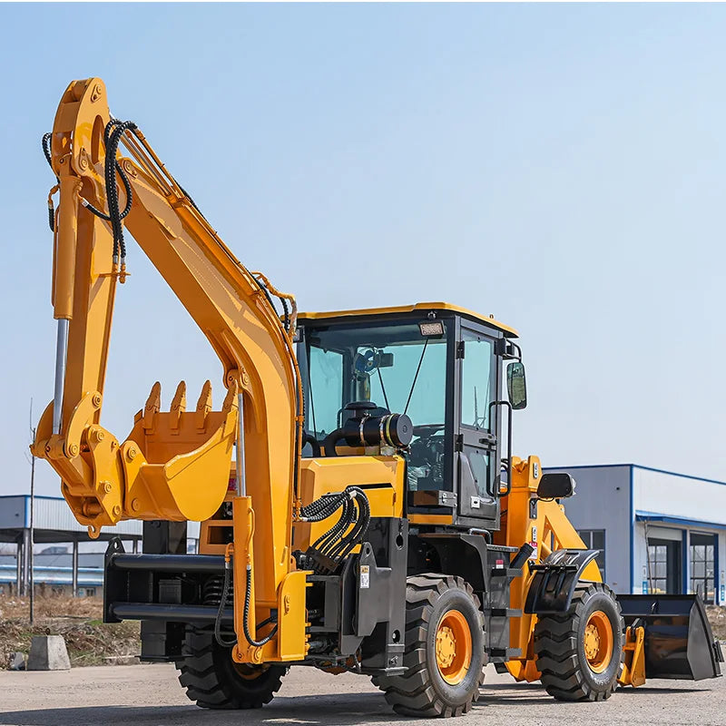 4 in 1 Backhoe Loader  4x4 Backhoe Loader Hot Selling 4t Wheel Backhoe with Price