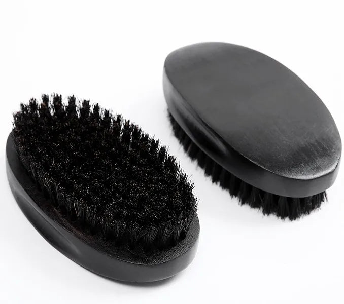 Beard Brush Men Natural  Boar Bristle Wood Handle Pocket Mustache Beard Grooming Comb Brush