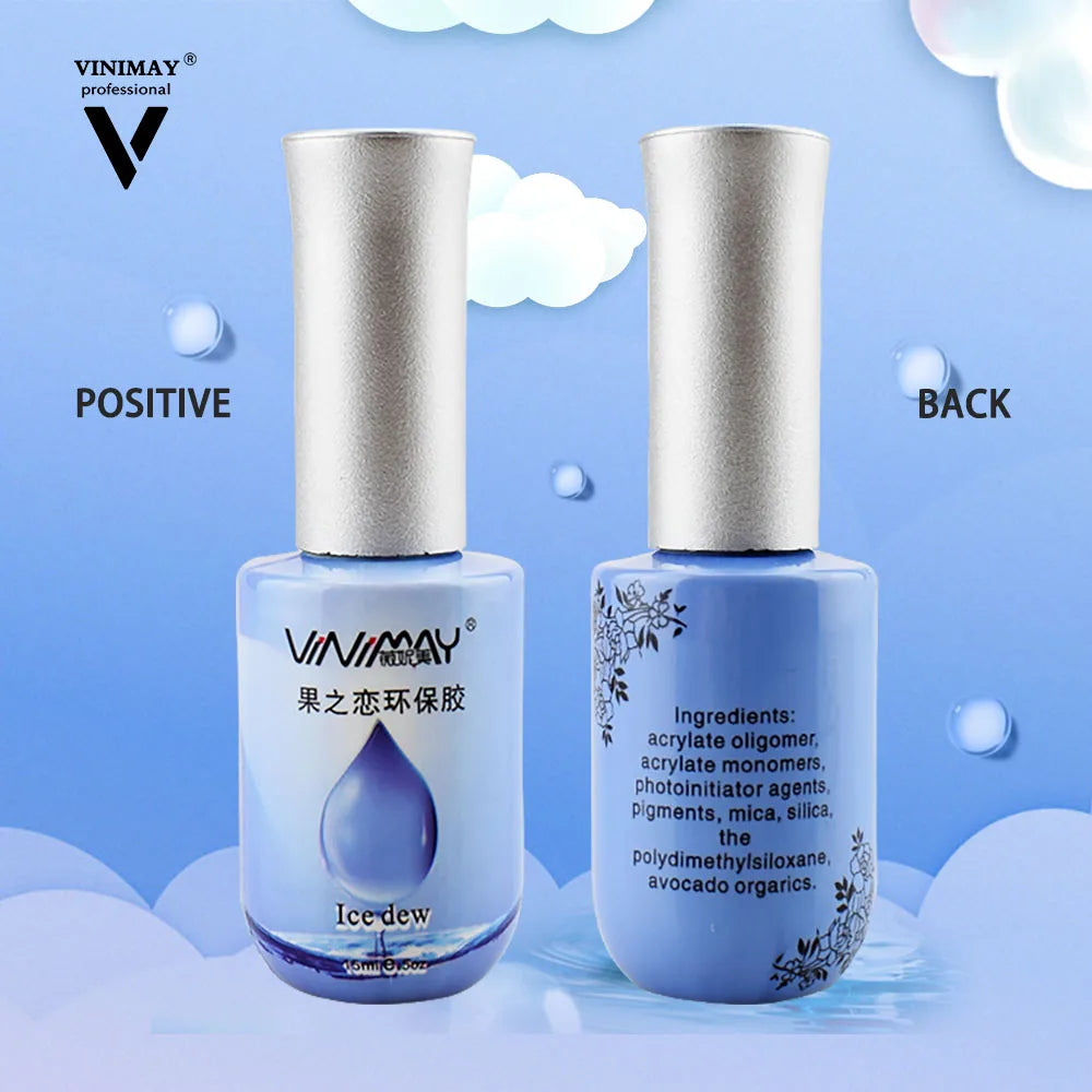 VINIMAY Factory Wholesale Water Droplet Gel Nail Polish Clear 3D Texture Water Drop Gel Modelling Gel Polish for Nail Art Design