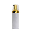 Fuyun 100ml Gold Plastic Foam Mouth Soap Bottle with Pump Sprayer Cosmetic Packaging