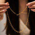 18K Gold Stainless Steel Necklace Golden Bracelets Women Dainty Necklace Women
