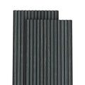 Modern Interior Wall Decoration Akupanel Acoustic Panel Sound Isolation Acoustic Slat Wall Panel for Studio Record Black 18mm